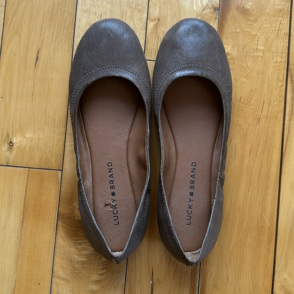 Taupe Ballet Flats